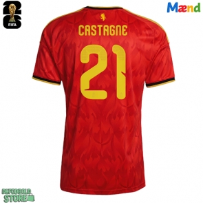 Belgien Timothy Castagne #21 Replika Hjemmebanetrøje VM 2026 Kortærmet